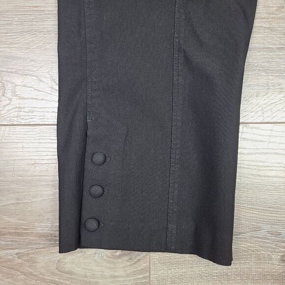 Thyme Maternity Black Cropped Capri Pants Medium - Picture 6 of 15